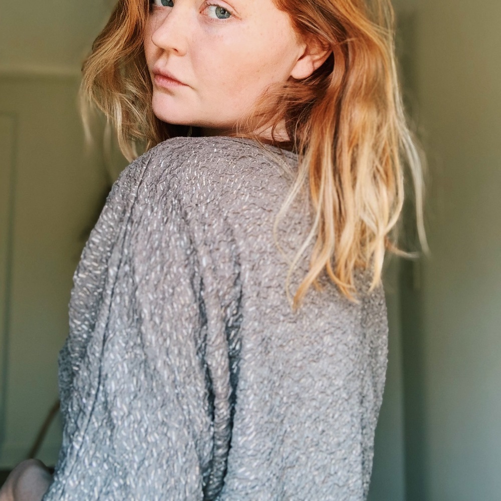 Olive shimmer shirt
